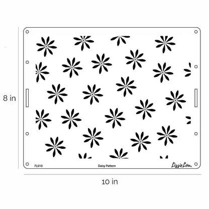 Daisy Pattern Cake Stencil - Full Size Design