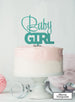Baby Girl Baby Shower Cake Topper Premium 3mm Acrylic Mirror Turquoise