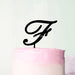 Wedding Initial Letter F Style Acrylic Cake Topper