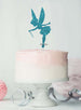 Fairy Birthday Cake Topper Glitter Card Light Blue