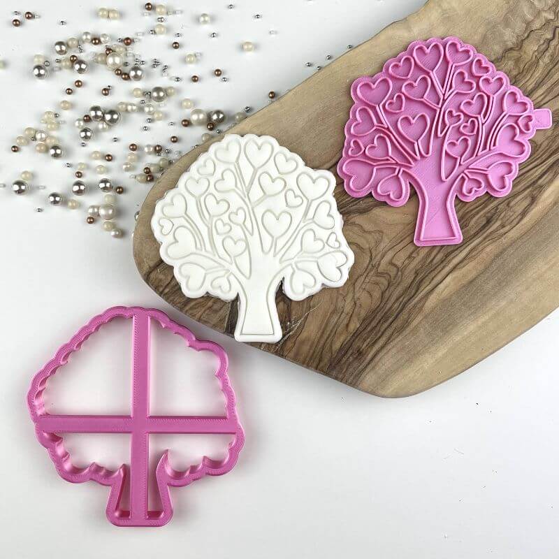 Family Tree with Hearts Ramadan Cookie Cutter and Stamp