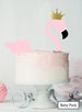 Flamingo Cake Kit Topper Set Premium 3mm Acrylic Light Pink and Mirror Gold
