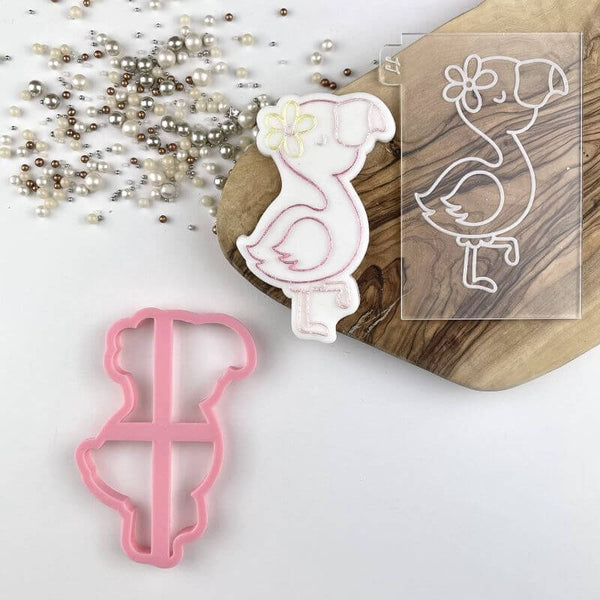 Flamingo Summer Cookie Cutter and Embosser