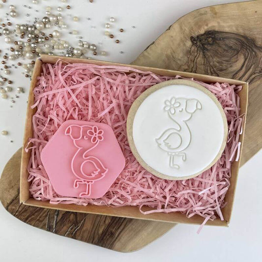 Flamingo Summer Cookie Stamp