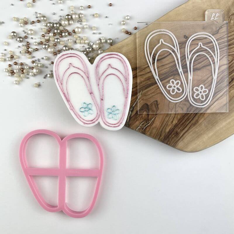 Flip Flops Summer Cookie Cutter and Embosser