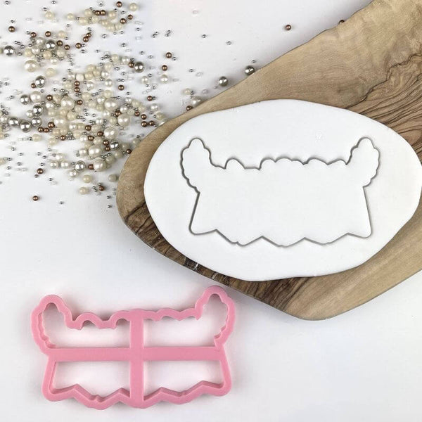 Floral Bunting Wedding Cookie Cutter