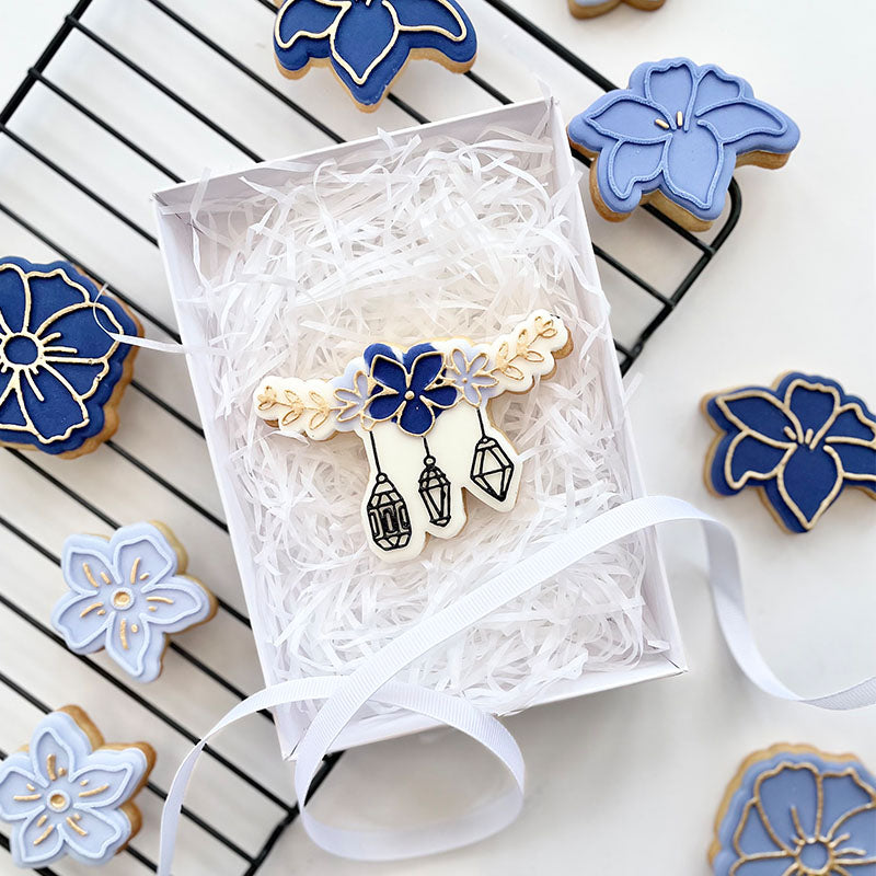 Flower Garland and Hanging Lanterns Ramadan Cookie Cutter and Embosser