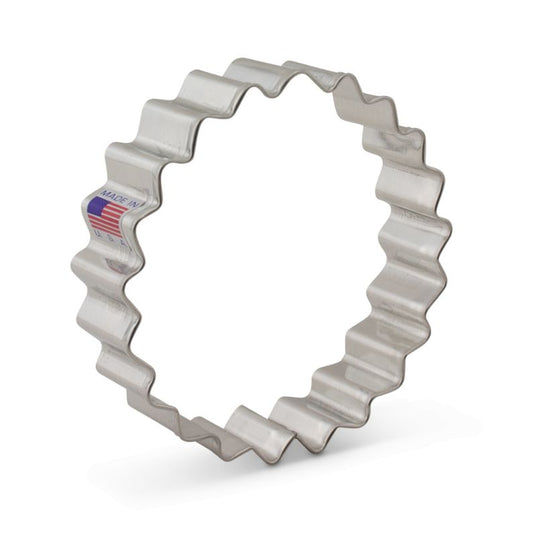 Fluted Circle Metal Cookie Cutter