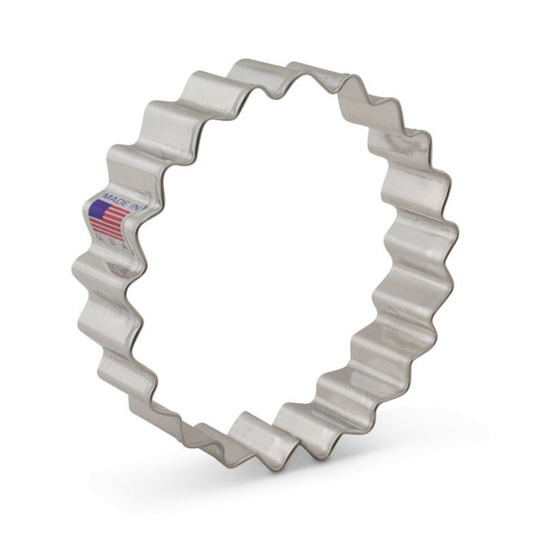 Fluted Circle Metal Cookie Cutter