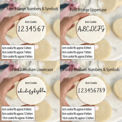 AlphaBakes Font 3 Stamp Tiles (Bar Not Included)