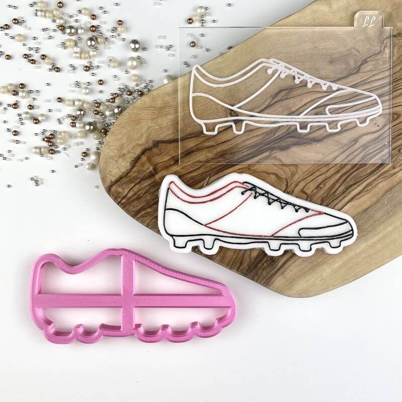 Football Boot Father's Day Cookie Cutter and Embosser