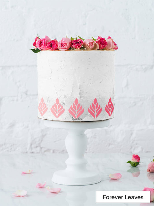 Forever Leaves Cake Stencil - Border Design