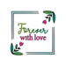Forever with Love in Square Border Valentine's Cookie Cutter