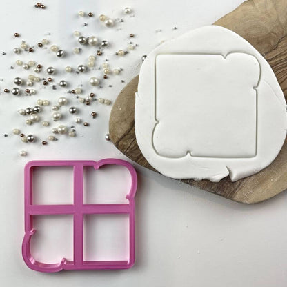 Forever with Love in Square Border Valentine's Cookie Cutter
