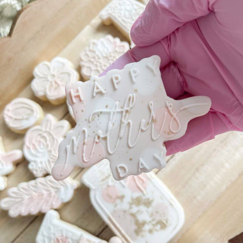 Happy Mother's Day Style 3 Cookie Cutter and Embosser