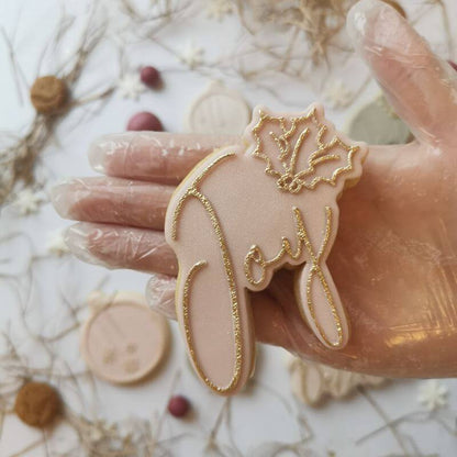 Joy Christmas Cookie Cutter and Embosser