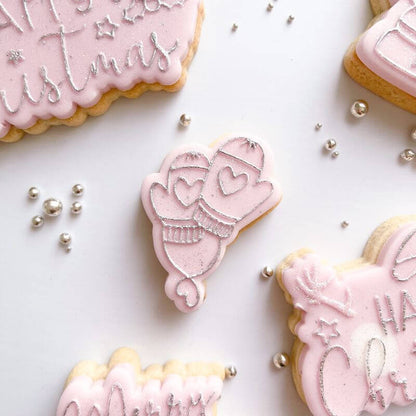 Mini Christmas Mittens Cookie Cutter and Embosser