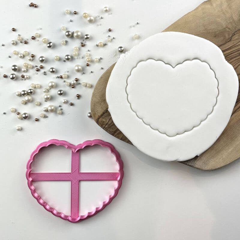 Frilly Heart Valentine's Cookie Cutter