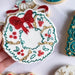 Christmas Wreath Cookie Cutter and Embosser by Frosted Cakes by Em