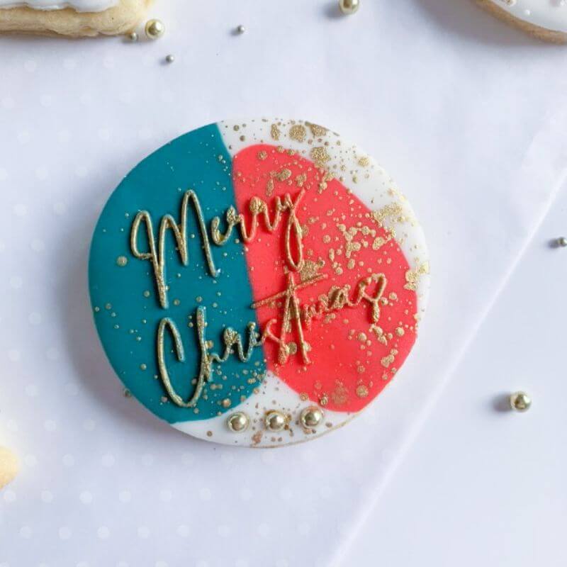 Merry Christmas Style 2 Cookie Embosser