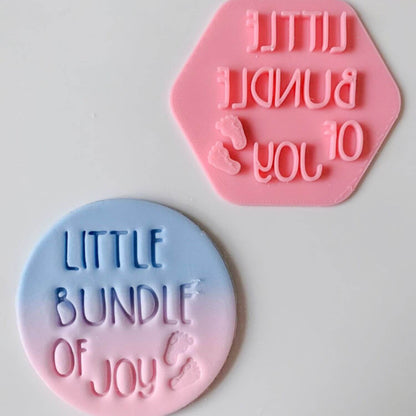 Little Bundle of Joy Baby Shower Cookie Stamp