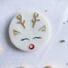 Cute Reindeer Face Christmas Cookie Embosser
