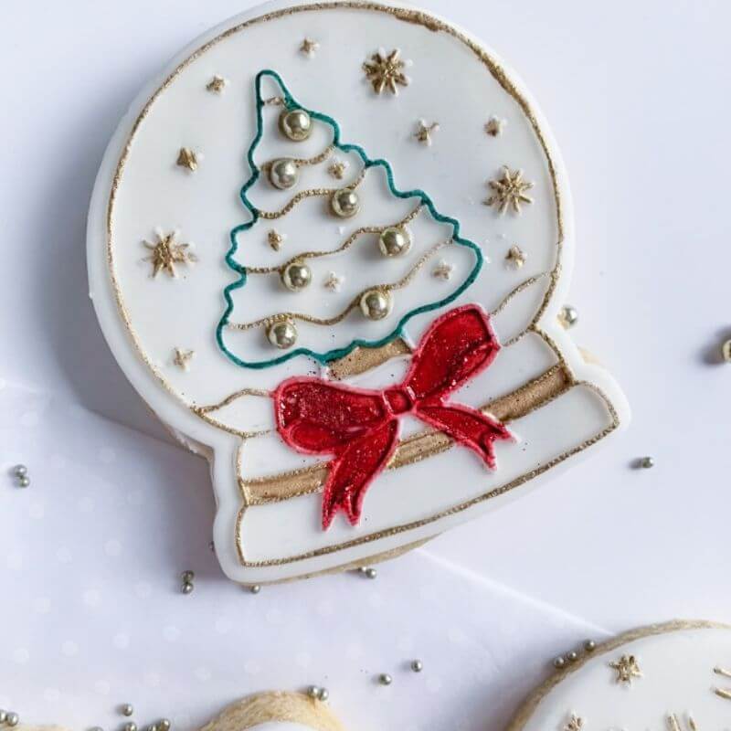 Snow Globe Christmas Cookie Cutter and Embosser