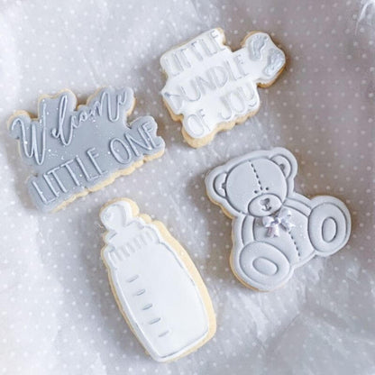 Little Bundle of Joy Baby Shower Cookie Cutter and Embosser