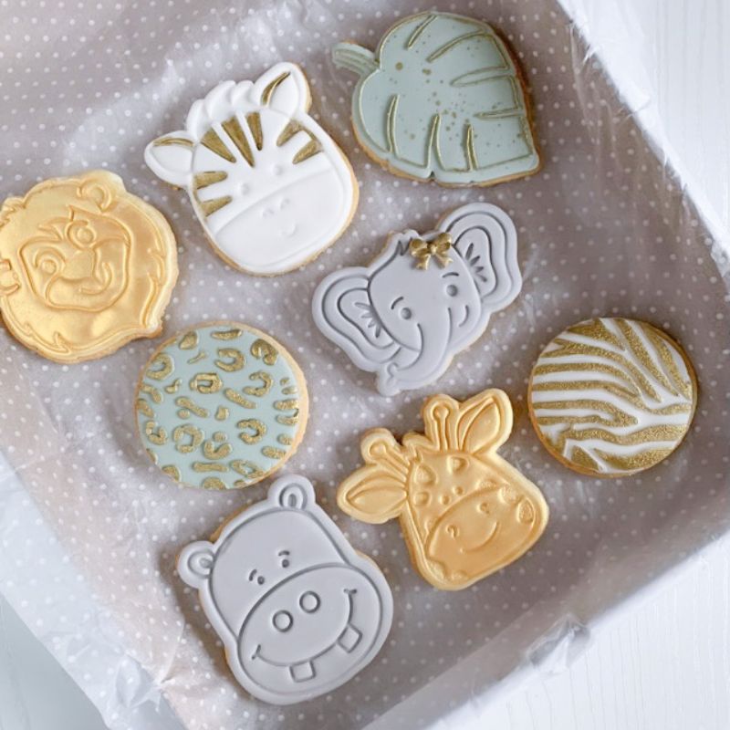 Hippo Jungle Cookie Cutter and Stamp