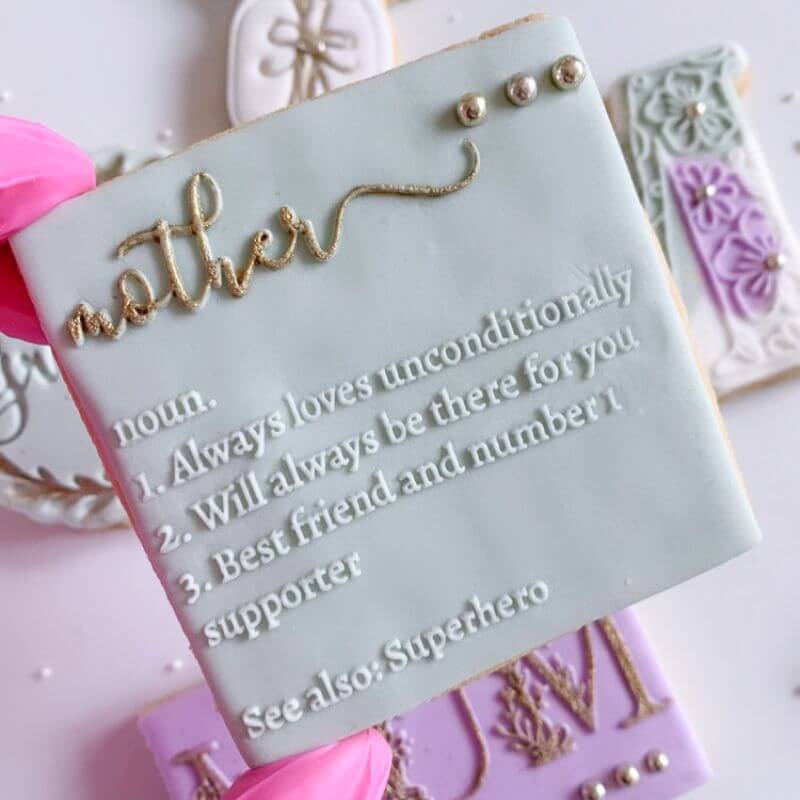 Mother Definition Mother's Day Cookie Cutter and Embosser