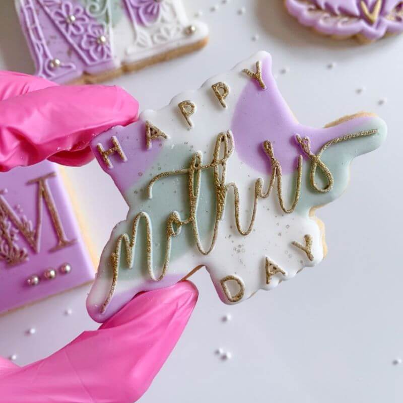 Happy Mother's Day Style 3 Cookie Cutter and Embosser