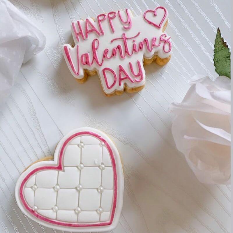 Patchwork Heart Valentine's Cookie Cutter and Stamp