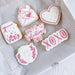 Together Forever Floral Hexagon Valentine's Cookie Cutter and Stamp