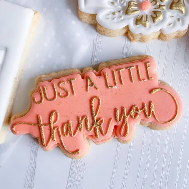 Just a Little Thank You Wedding Cookie Cutter