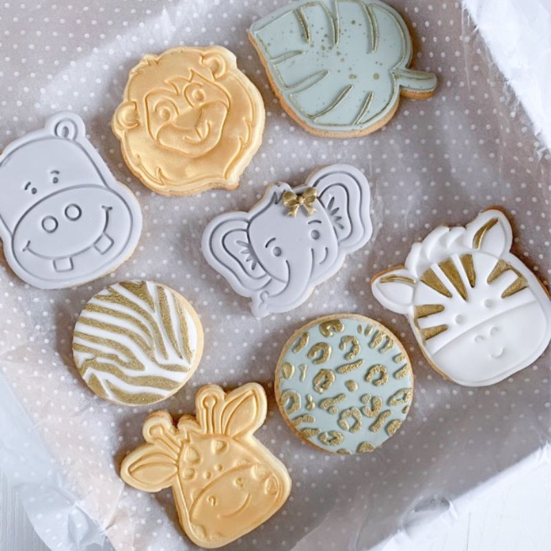 Zebra Jungle Cookie Cutter and Stamp