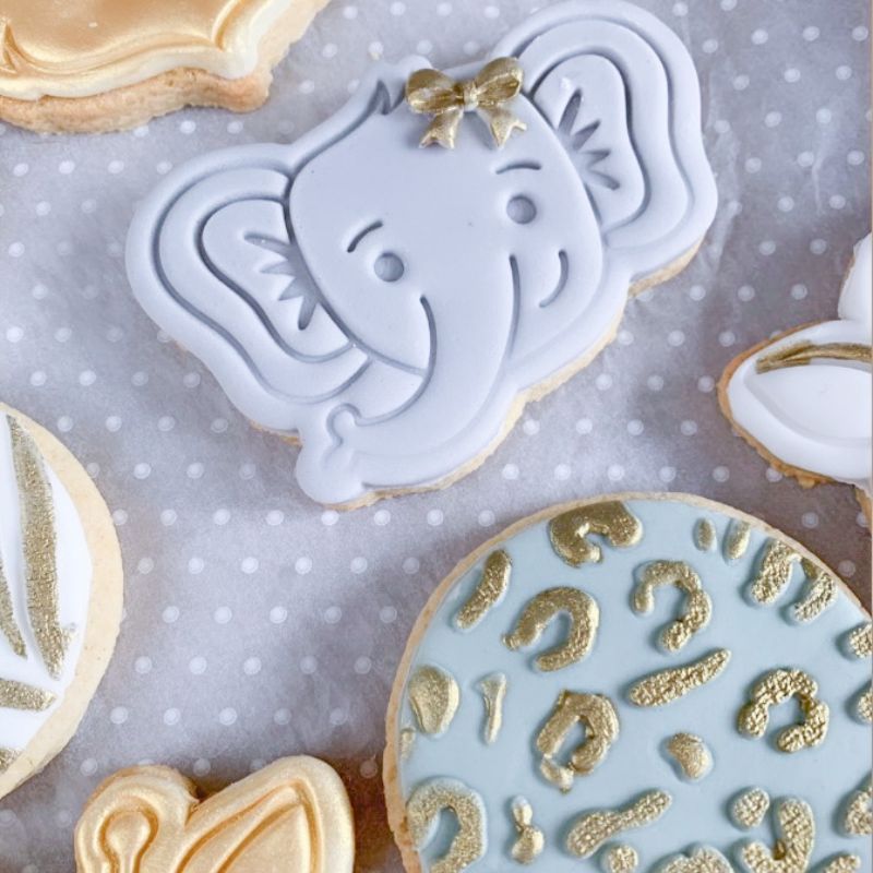 Elephant Jungle Cookie Cutter and Stamp