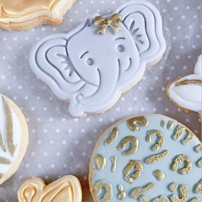 Elephant Jungle Cookie Cutter and Stamp
