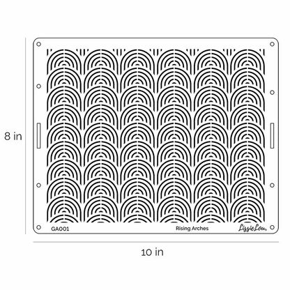Rising Arches Cake Stencil - Full Size Design