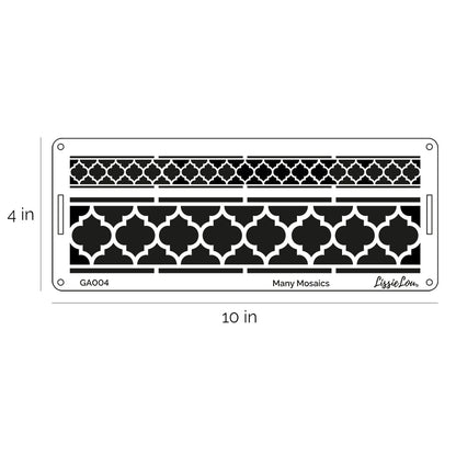 Many Mosaics Cake Stencil - Border Design