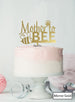 Mother to Bee Baby Shower Cake Topper Premium 3mm Acrylic Mirror Gold