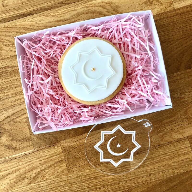 Geometric Moon And Star Cookie Embosser