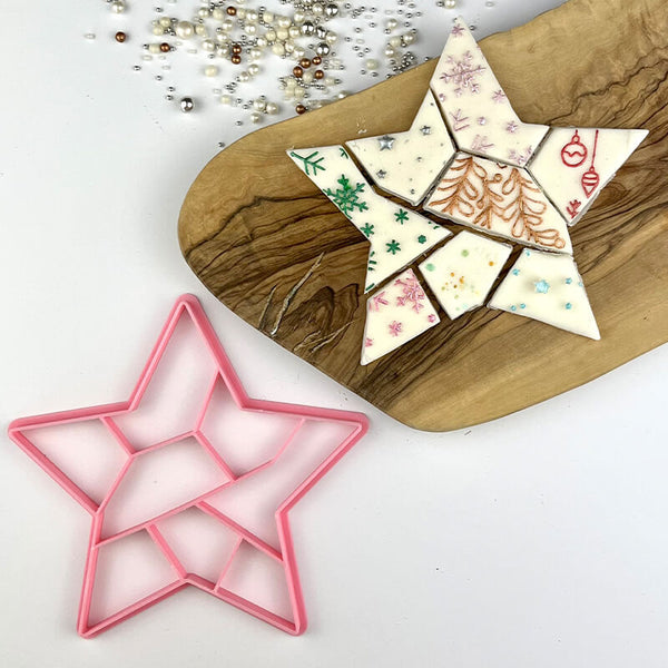 Star Geometric Christmas Cookie Cutter