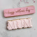 Mum in Floral Font Mother's Day Cookie Cutter and Embosser