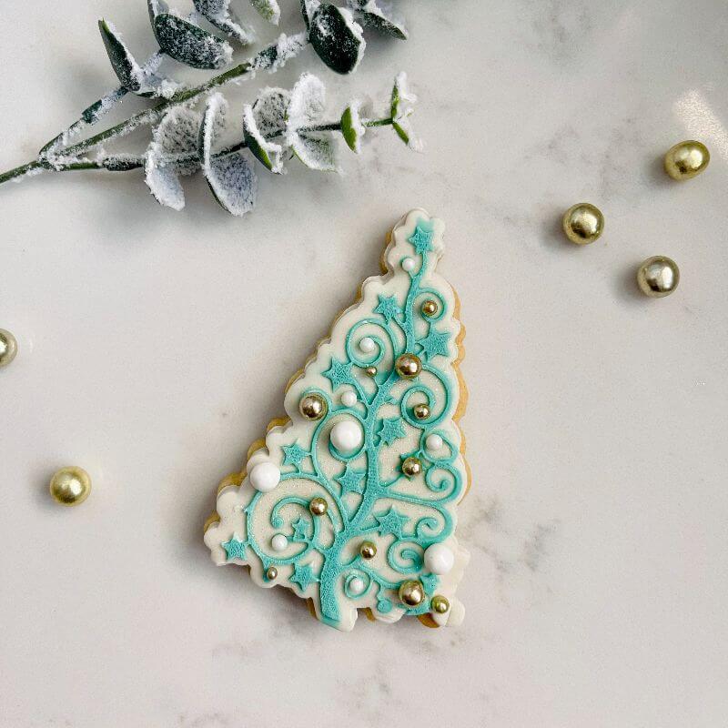 Extravagant Christmas Tree Cookie Cutter and Embosser