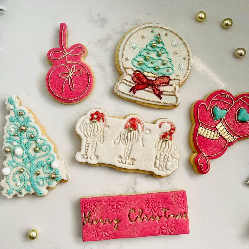 Christmas Mittens Cookie Cutter and Embosser