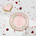I Love You in Floral Heart Circle Valentine's Cookie Cutter and Embosser