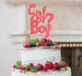 Girl or Boy? Baby Shower Cake Topper Glitter Card Light Pink