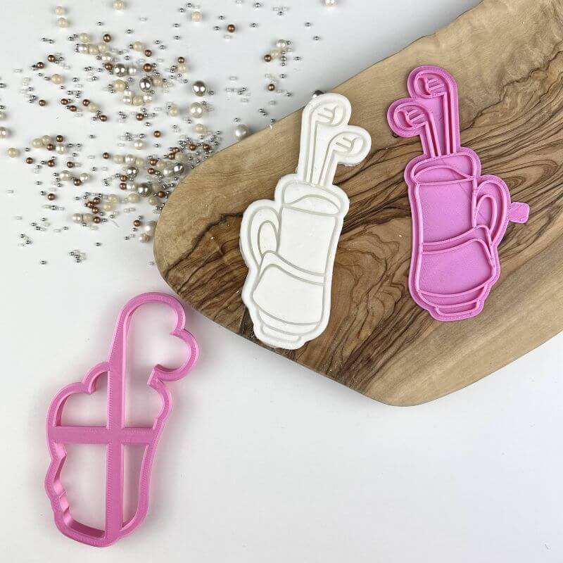 Golf Bag Father's Day Cookie Cutter and Stamp