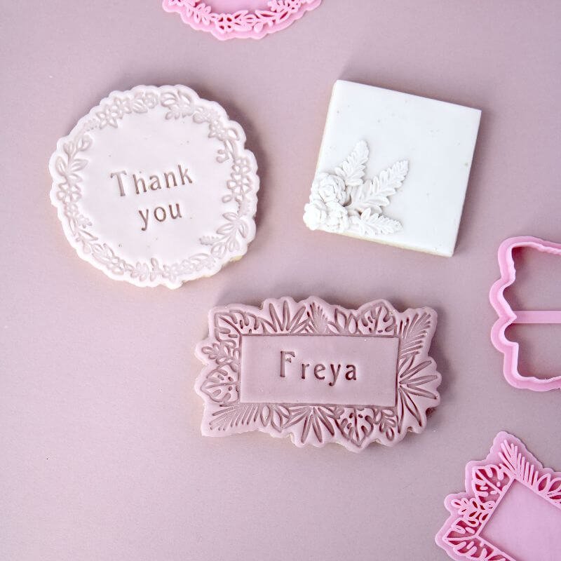 Circle of Flowers Floral Cookie Cutter and Stamp