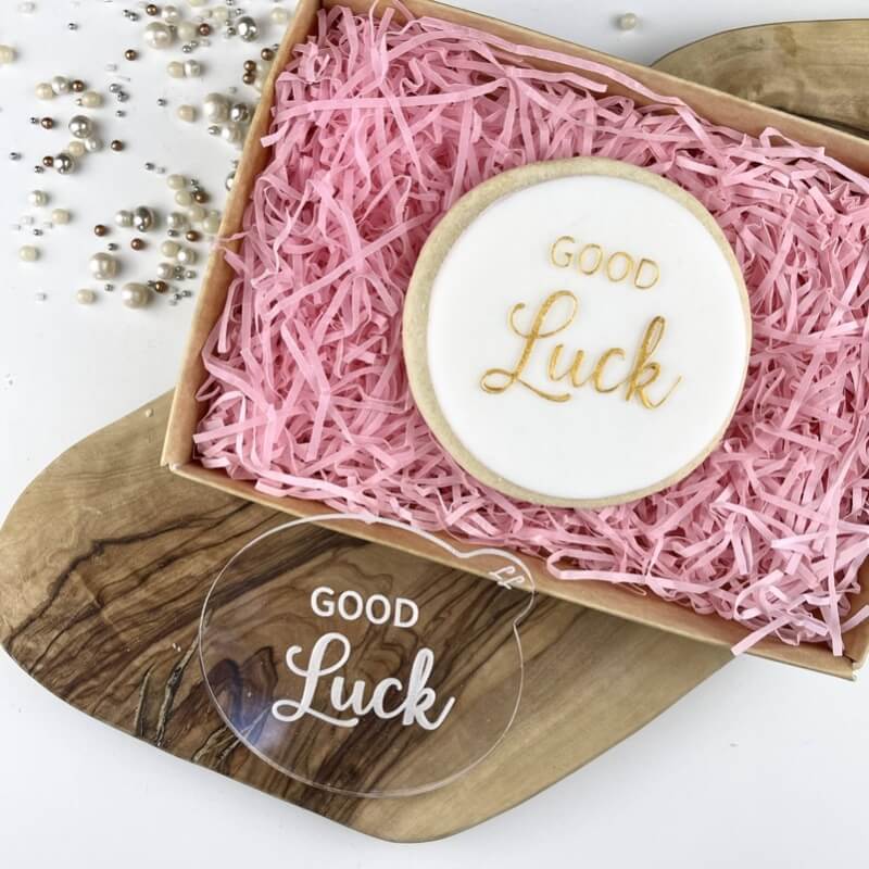 Good Luck Graduation Cookie Embosser